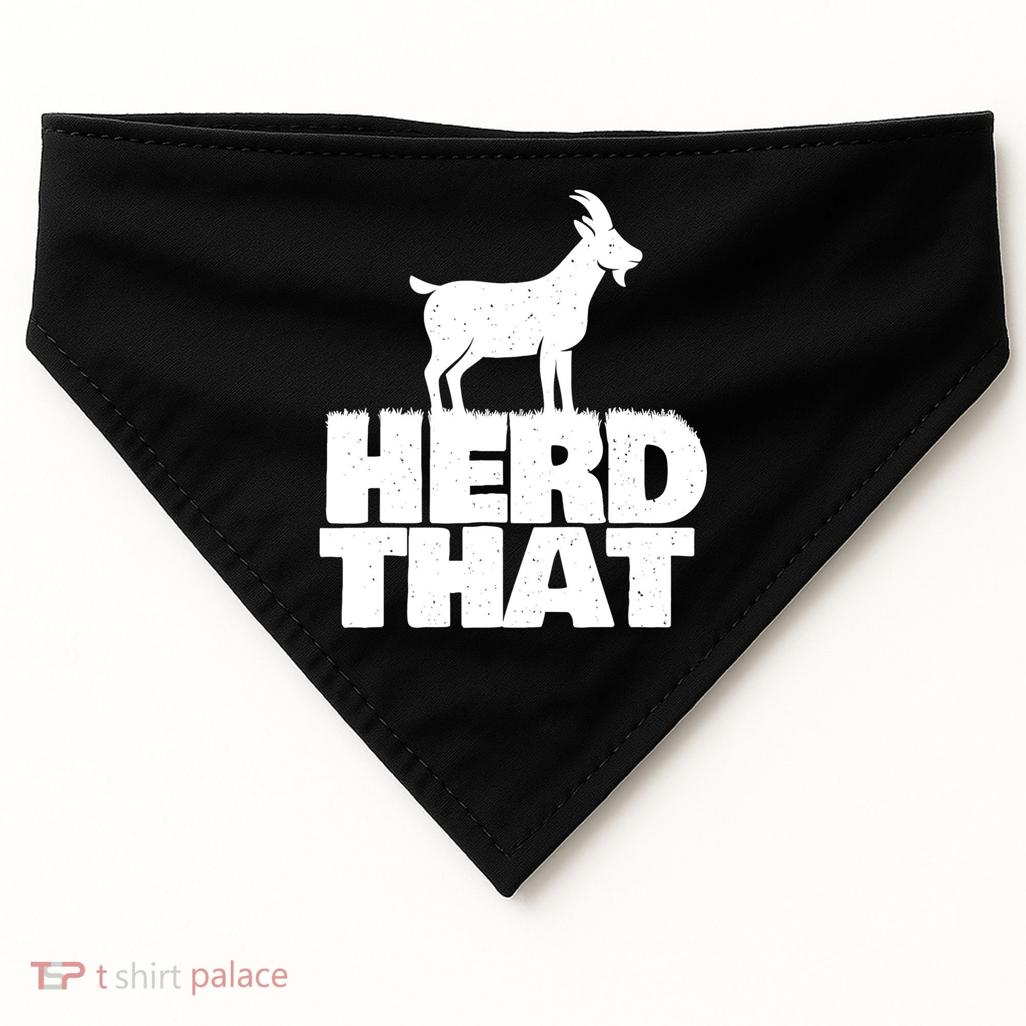 Herd That Goat Farm Animal Lover Rancher Farmer Farming USA-Made Doggie Bandana