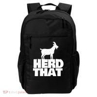 Herd That Goat Farm Animal Lover Rancher Farmer Farming Backpack thumb 0