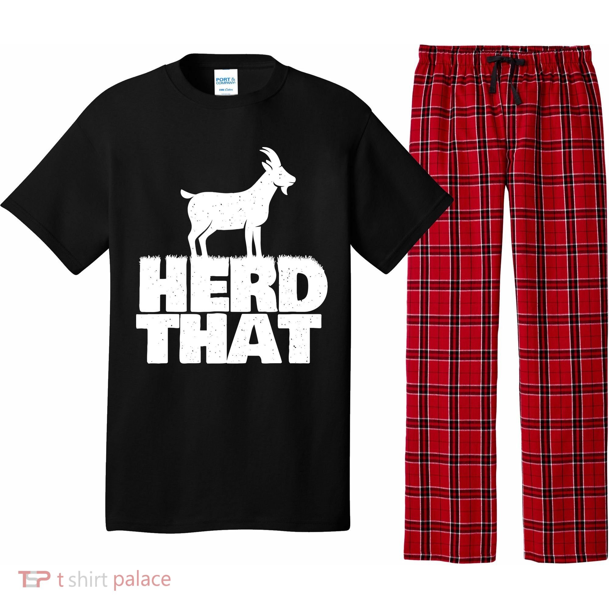 Herd That Goat Farm Animal Lover Rancher Farmer Farming Pajama Set