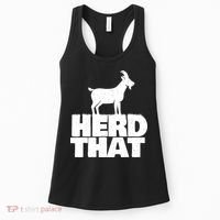 Herd That Goat Farm Animal Lover Rancher Farmer Farming Women's Tank Top thumb 0