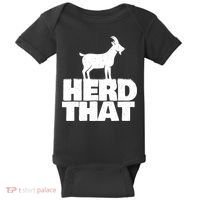 Herd That Goat Farm Animal Lover Rancher Farmer Farming Baby Bodysuit thumb 0