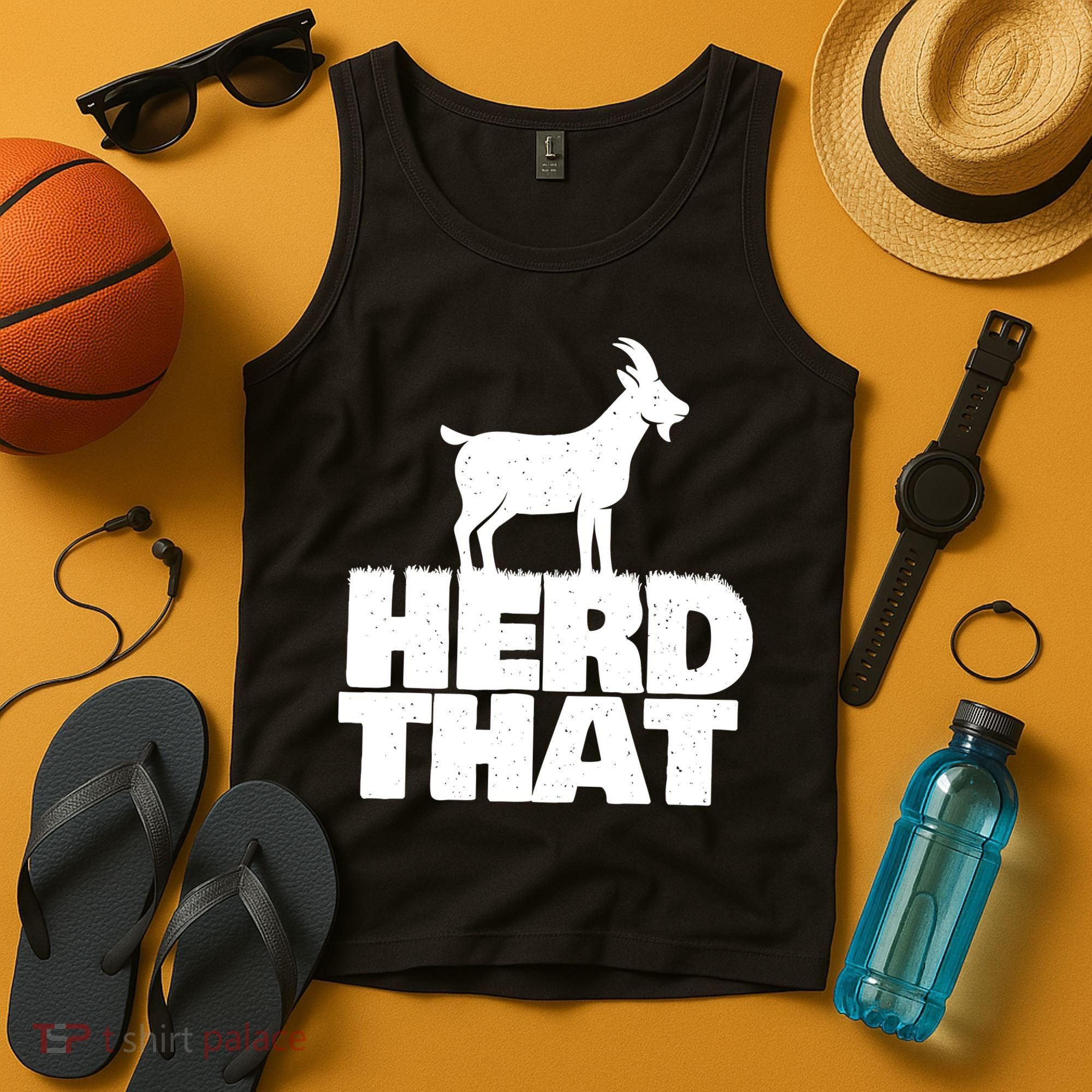 Herd That Goat Farm Animal Lover Rancher Farmer Farming Tank Top