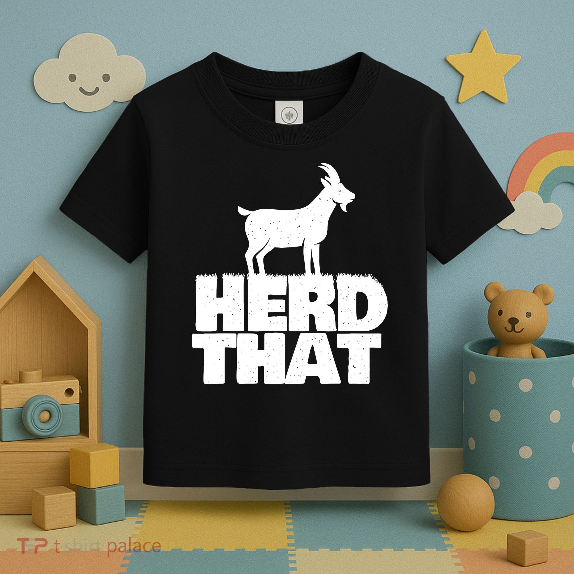 Herd That Goat Farm Animal Lover Rancher Farmer Farming Toddler T-Shirt