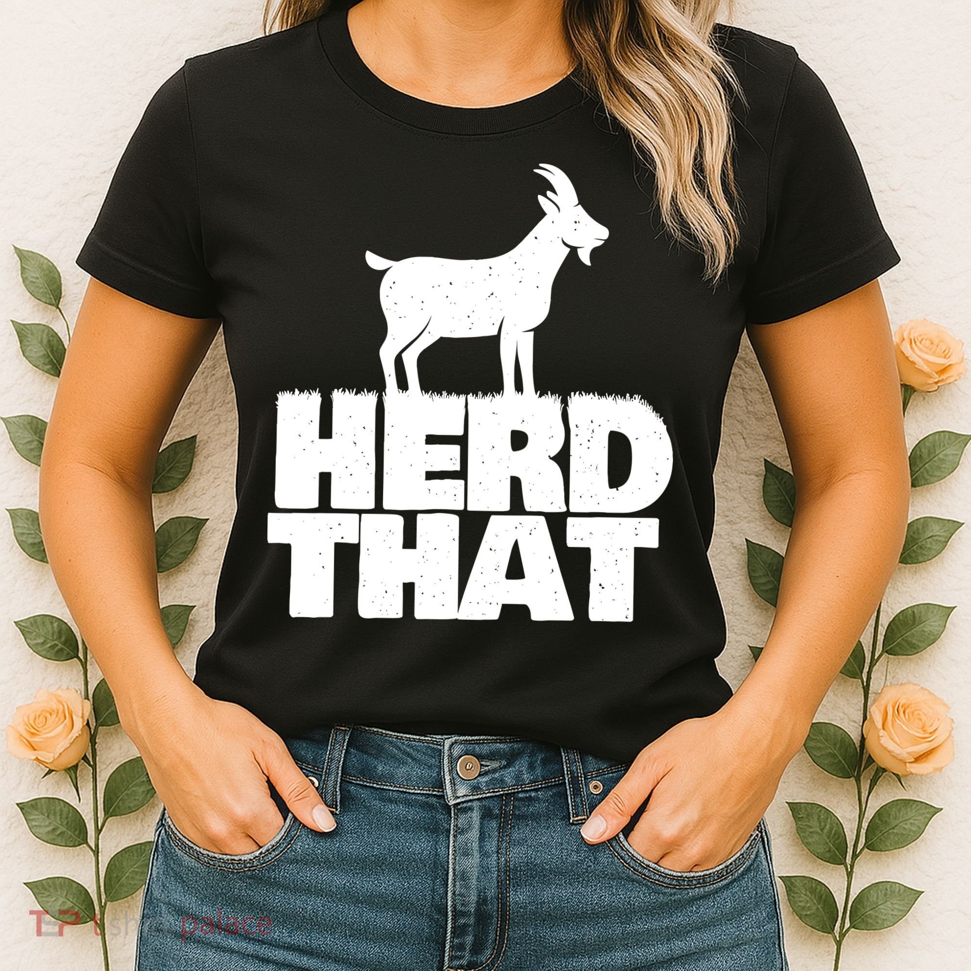 Herd That Goat Farm Animal Lover Rancher Farmer Farming Women's T-Shirt