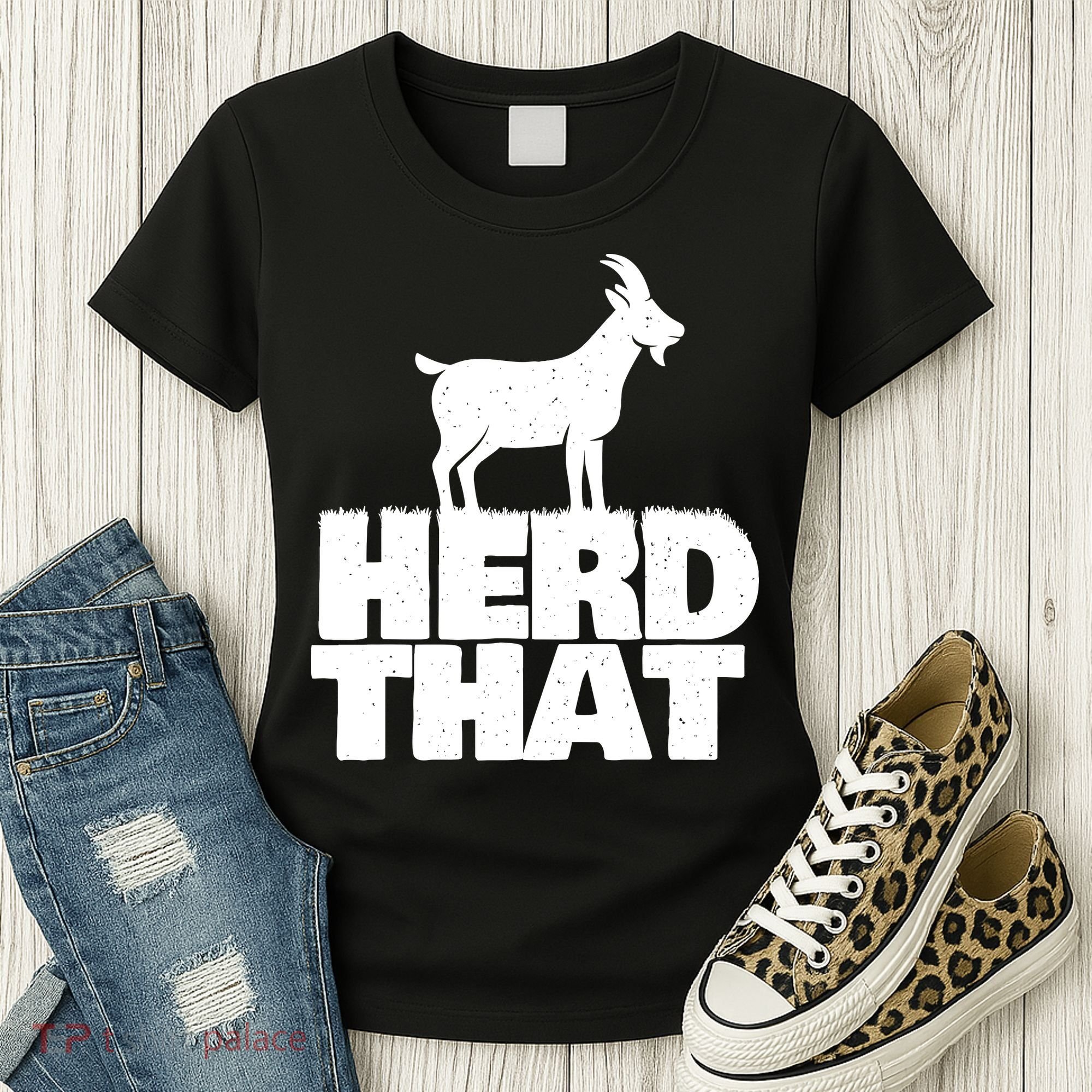 Herd That Goat Farm Animal Lover Rancher Farmer Farming Women's T-Shirt