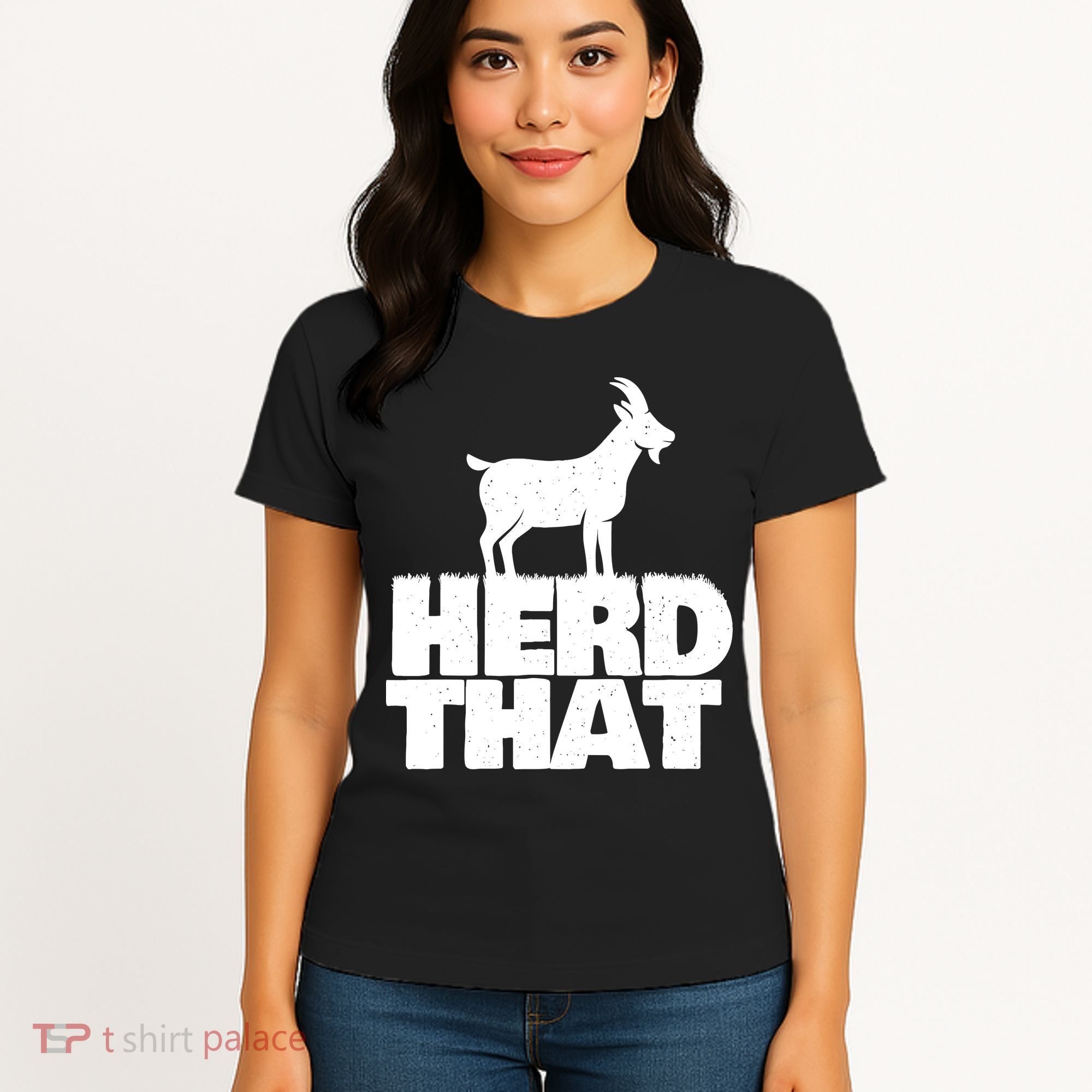 Herd That Goat Farm Animal Lover Rancher Farmer Farming Women's T-Shirt