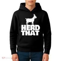Herd That Goat Farm Animal Lover Rancher Farmer Farming Kids Hoodie thumb 4