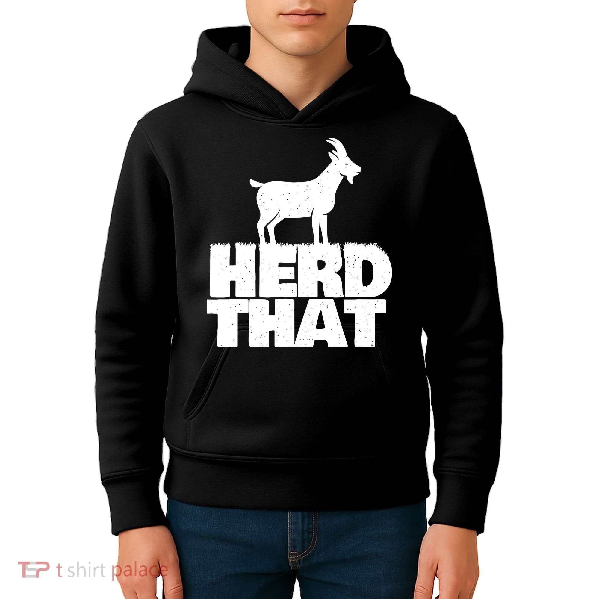 Herd That Goat Farm Animal Lover Rancher Farmer Farming Kids Hoodie