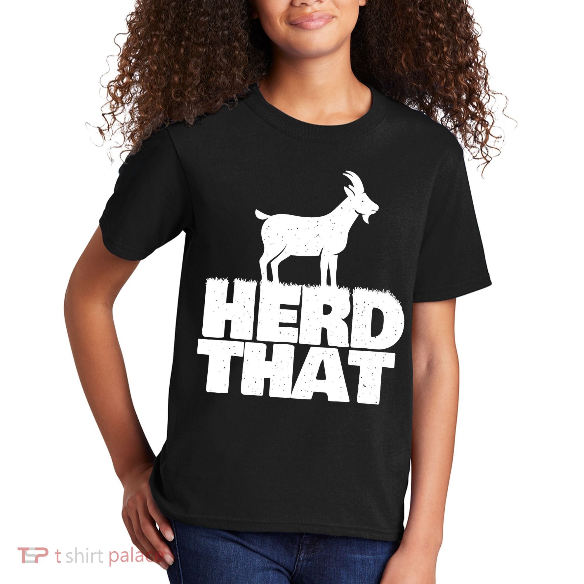 Herd That Goat Farm Animal Lover Rancher Farmer Farming Kids T-Shirt