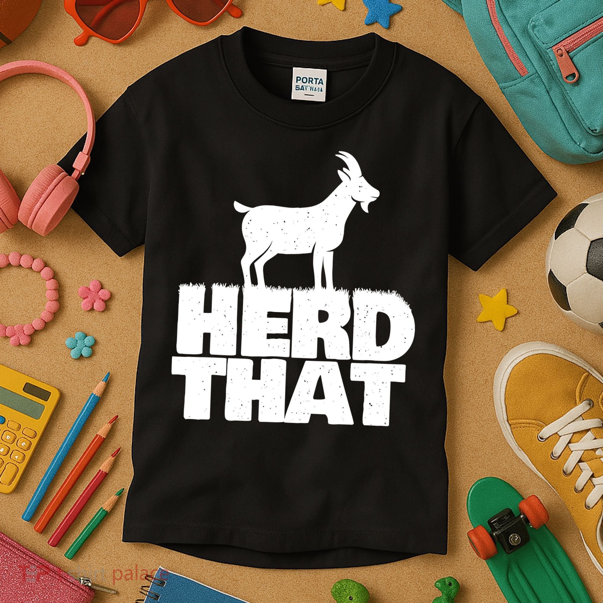 Herd That Goat Farm Animal Lover Rancher Farmer Farming Kids T-Shirt