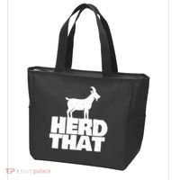 Herd That Goat Farm Animal Lover Rancher Farmer Farming Tote Bag thumb 3