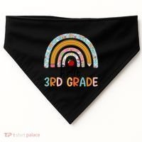 Hello Third Grade Rainbow First Day Of 3Rd Grade Teacher Funny Gift USA-Made Doggie Bandana thumb 0