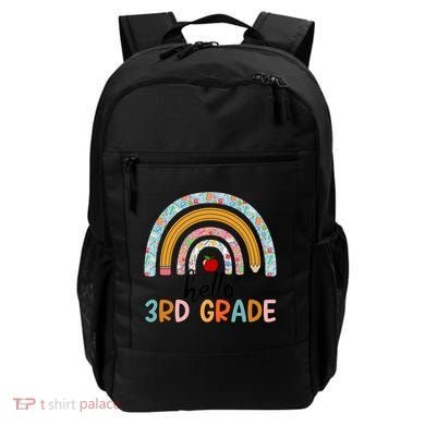 Hello Third Grade Rainbow First Day Of 3Rd Grade Teacher Funny Gift Backpack