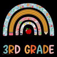 Hello Third Grade Rainbow First Day Of 3Rd Grade Teacher Funny Gift Women's Hoodie thumb 2