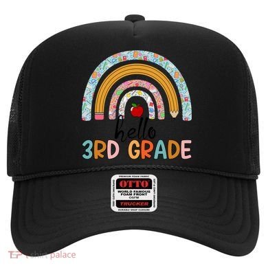 Hello Third Grade Rainbow First Day Of 3Rd Grade Teacher Funny Gift Hat