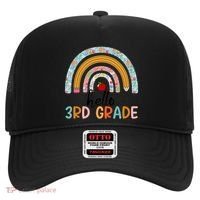 Hello Third Grade Rainbow First Day Of 3Rd Grade Teacher Funny Gift Hat thumb 0