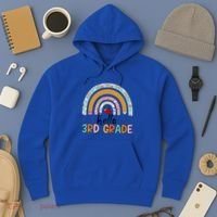 Hello Third Grade Rainbow First Day Of 3Rd Grade Teacher Funny Gift Hoodie thumb 3