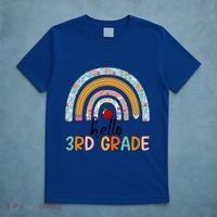 Hello Third Grade Rainbow First Day Of 3Rd Grade Teacher Funny Gift T-Shirt thumb 5