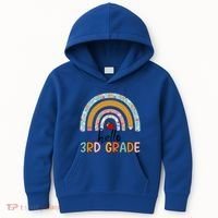 Hello Third Grade Rainbow First Day Of 3Rd Grade Teacher Funny Gift Kids Hoodie thumb 0
