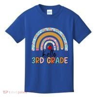 Hello Third Grade Rainbow First Day Of 3Rd Grade Teacher Funny Gift Kids T-Shirt thumb 0