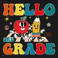 Hello Third Grade Team 3Rd Grade Back To School Teacher Gift Doggie Tank thumb 4