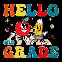 Hello Third Grade Team 3Rd Grade Back To School Teacher Gift Bucket Hat thumb 4