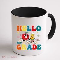 Hello Third Grade Team 3Rd Grade Back To School Teacher Gift Coffee Mug thumb 1