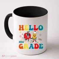 Hello Third Grade Team 3Rd Grade Back To School Teacher Gift Coffee Mug thumb 0