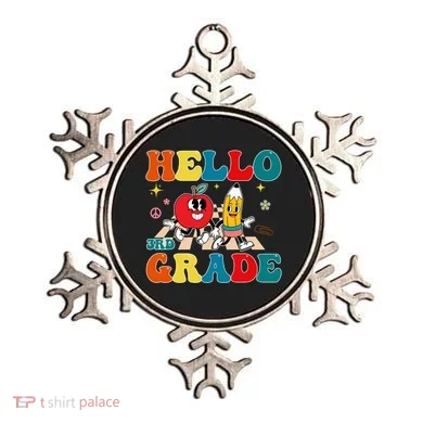 Hello Third Grade Team 3Rd Grade Back To School Teacher Gift Ornament