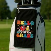 Hello Third Grade Team 3Rd Grade Back To School Teacher Gift Golf Towel thumb 2