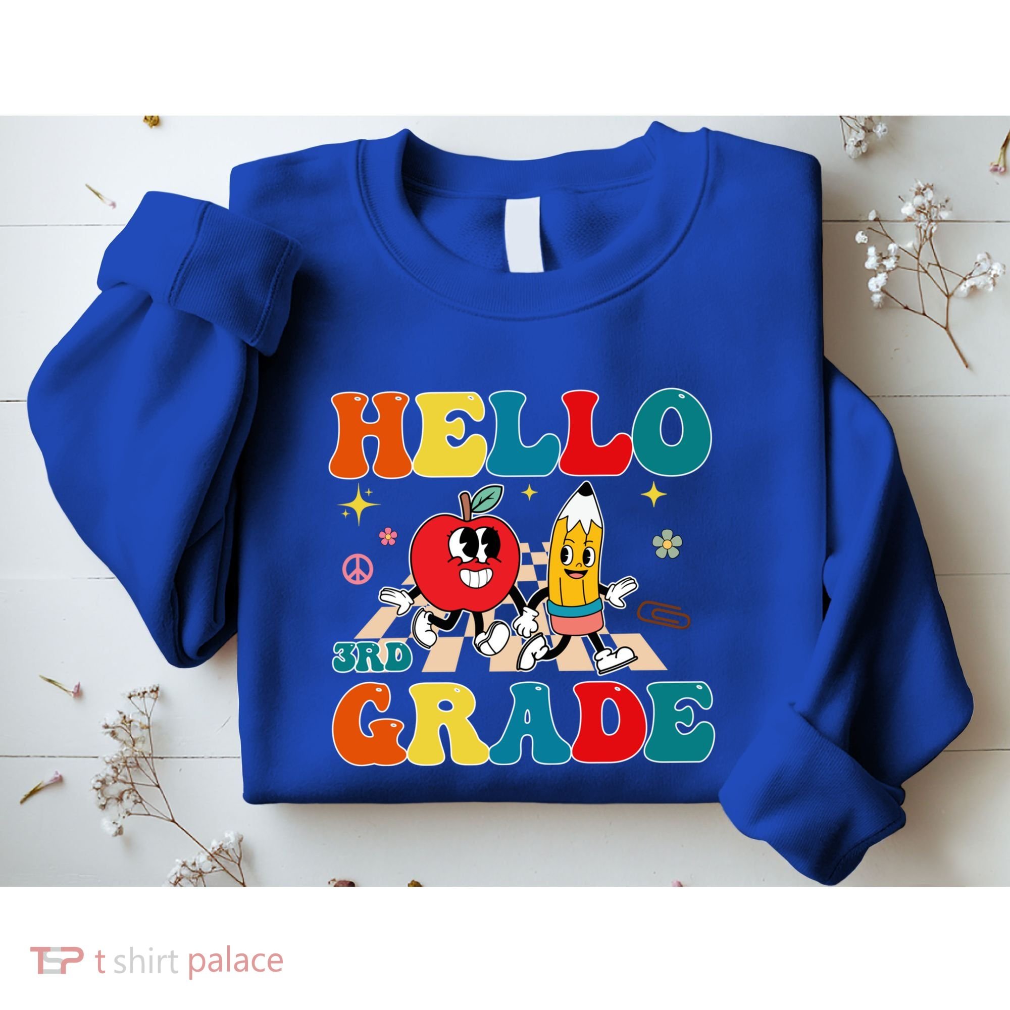 Hello Third Grade Team 3Rd Grade Back To School Teacher Gift Sweatshirt