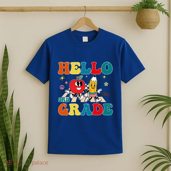 Hello Third Grade Team 3Rd Grade Back To School Teacher Gift T-Shirt
