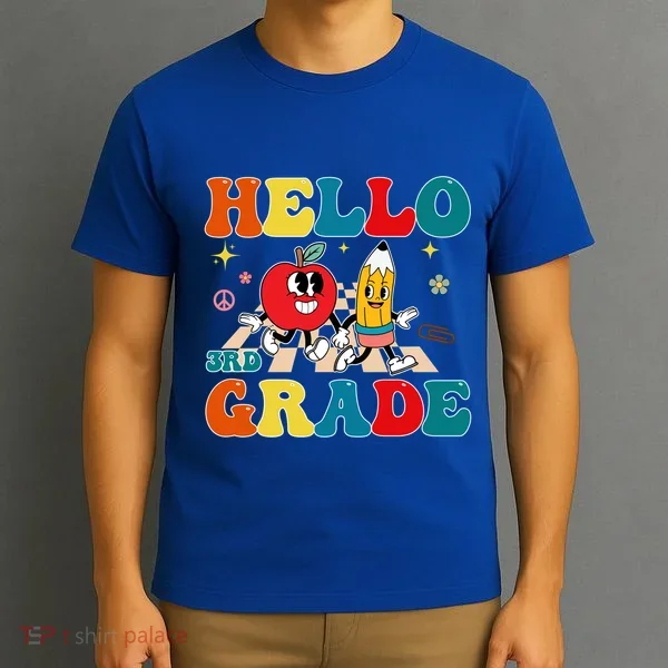Hello Third Grade Team 3Rd Grade Back To School Teacher Gift T-Shirt