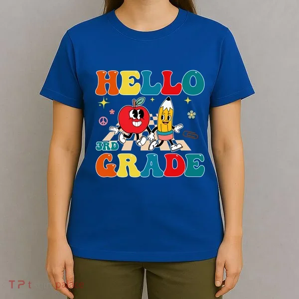 Hello Third Grade Team 3Rd Grade Back To School Teacher Gift T-Shirt