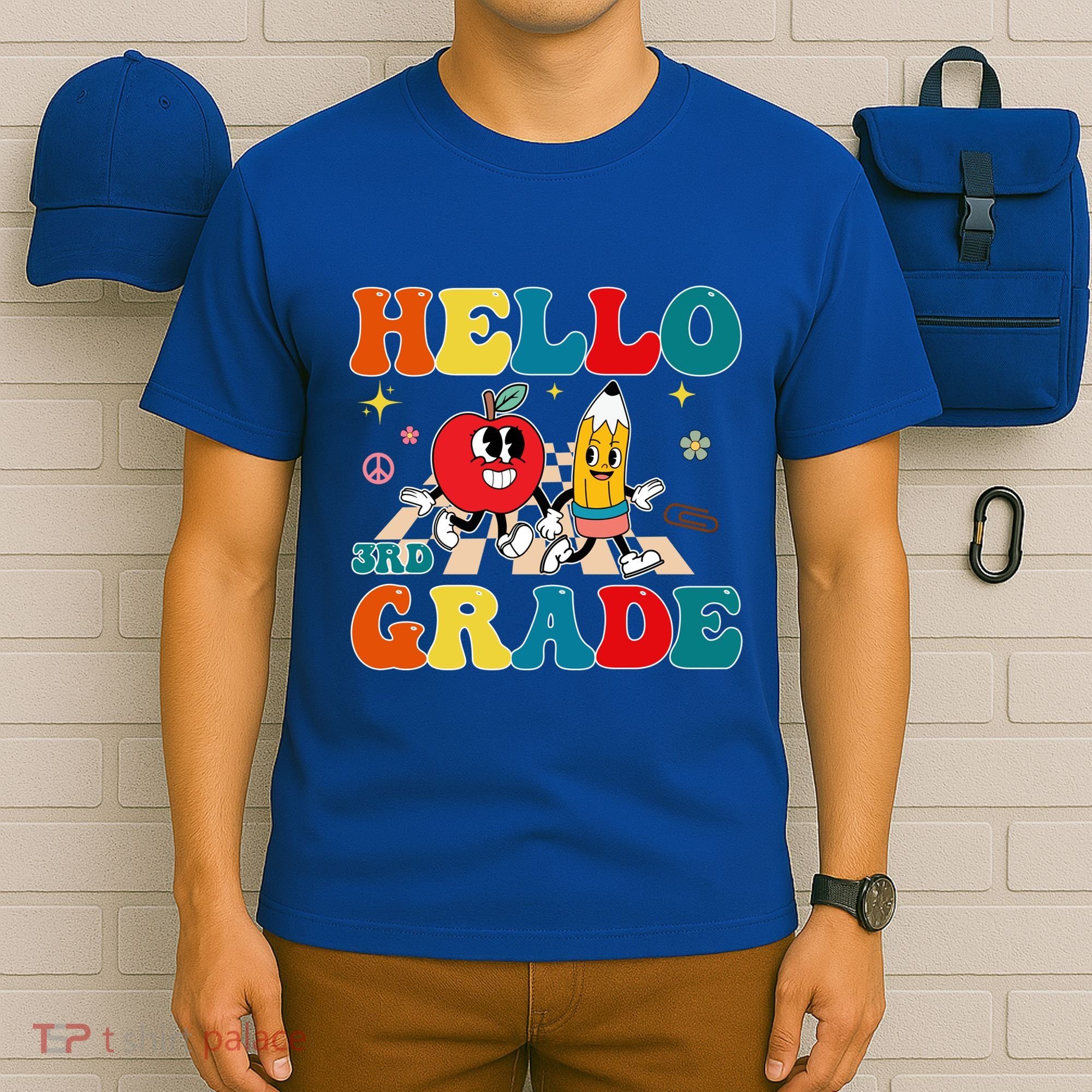 Hello Third Grade Team 3Rd Grade Back To School Teacher Gift T-Shirt