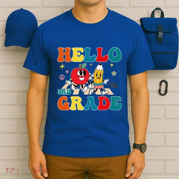 Hello Third Grade Team 3Rd Grade Back To School Teacher Gift T-Shirt