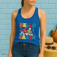 Hello Third Grade Team 3Rd Grade Back To School Teacher Gift Women's Tank Top thumb 2