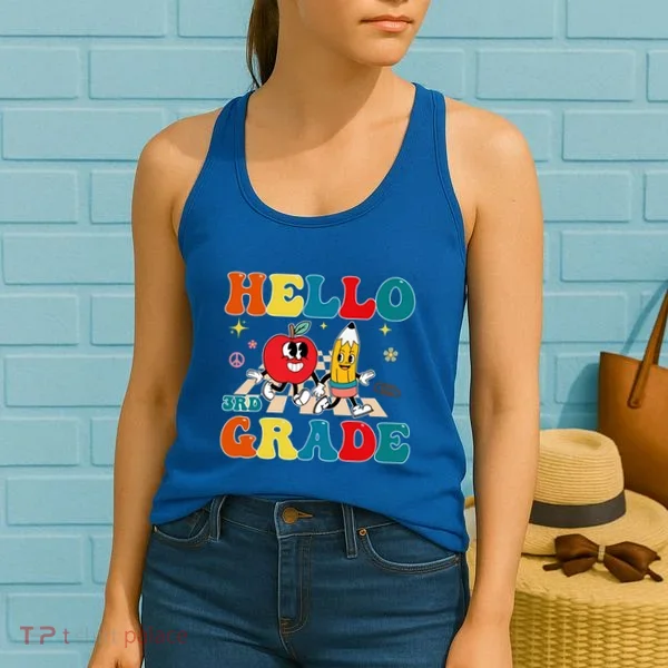 Hello Third Grade Team 3Rd Grade Back To School Teacher Gift Women's Tank Top