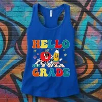 Hello Third Grade Team 3Rd Grade Back To School Teacher Gift Women's Tank Top thumb 3