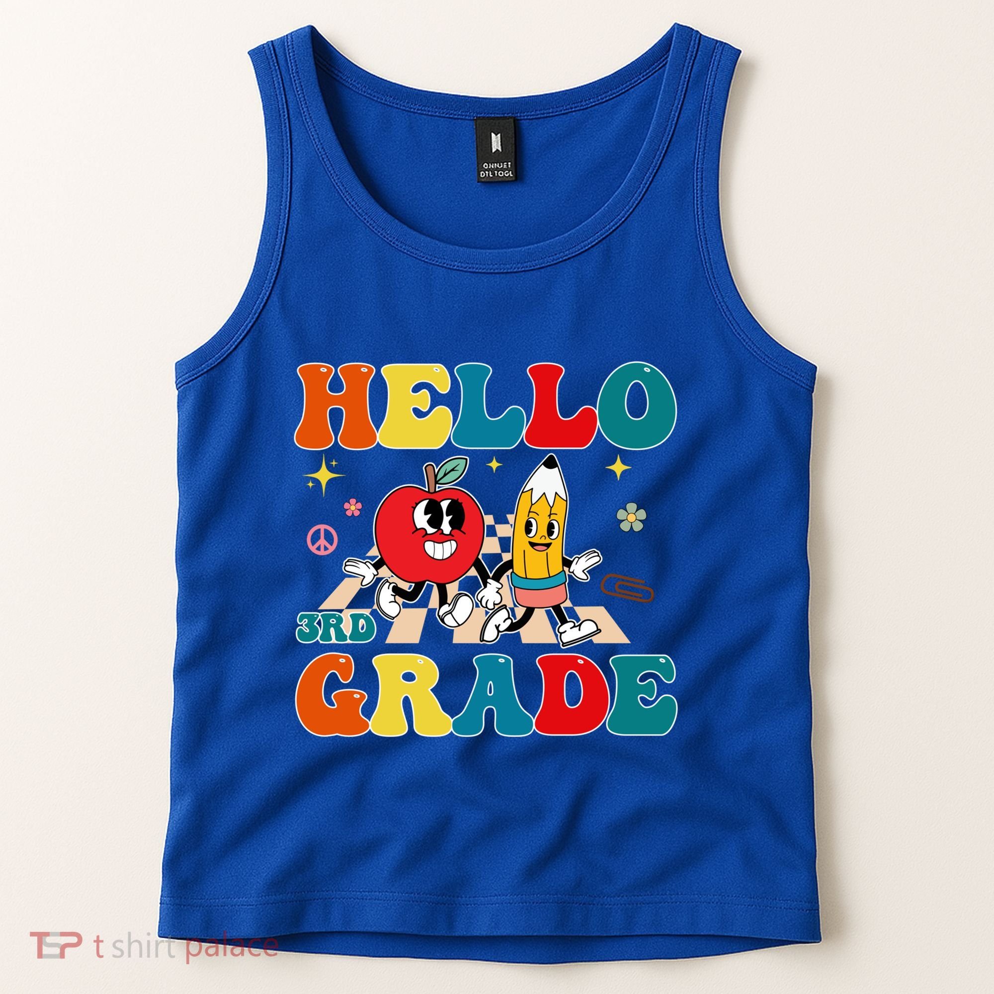 Hello Third Grade Team 3Rd Grade Back To School Teacher Gift Tank Top