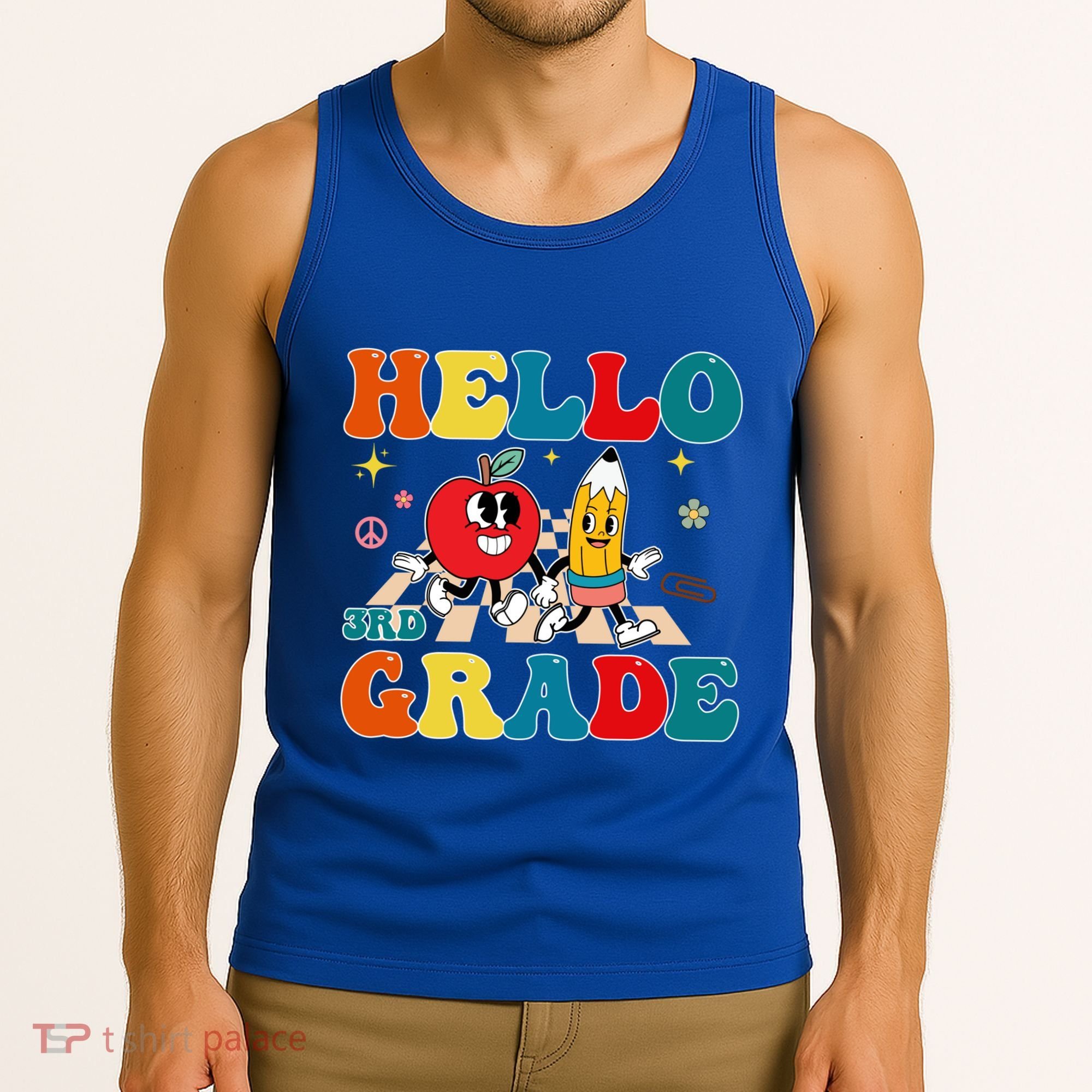 Hello Third Grade Team 3Rd Grade Back To School Teacher Gift Tank Top