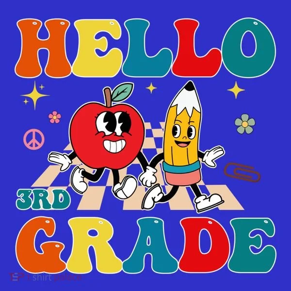 Hello Third Grade Team 3Rd Grade Back To School Teacher Gift Women's Long Sleeve Shirt