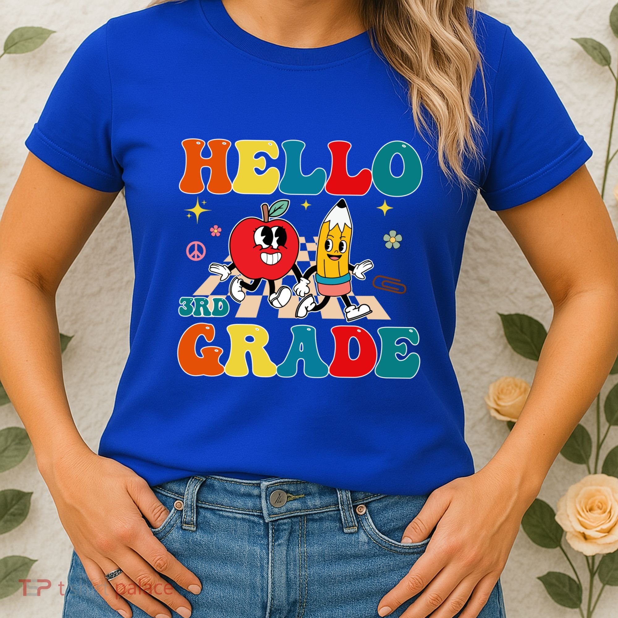 Hello Third Grade Team 3Rd Grade Back To School Teacher Gift Women's T-Shirt
