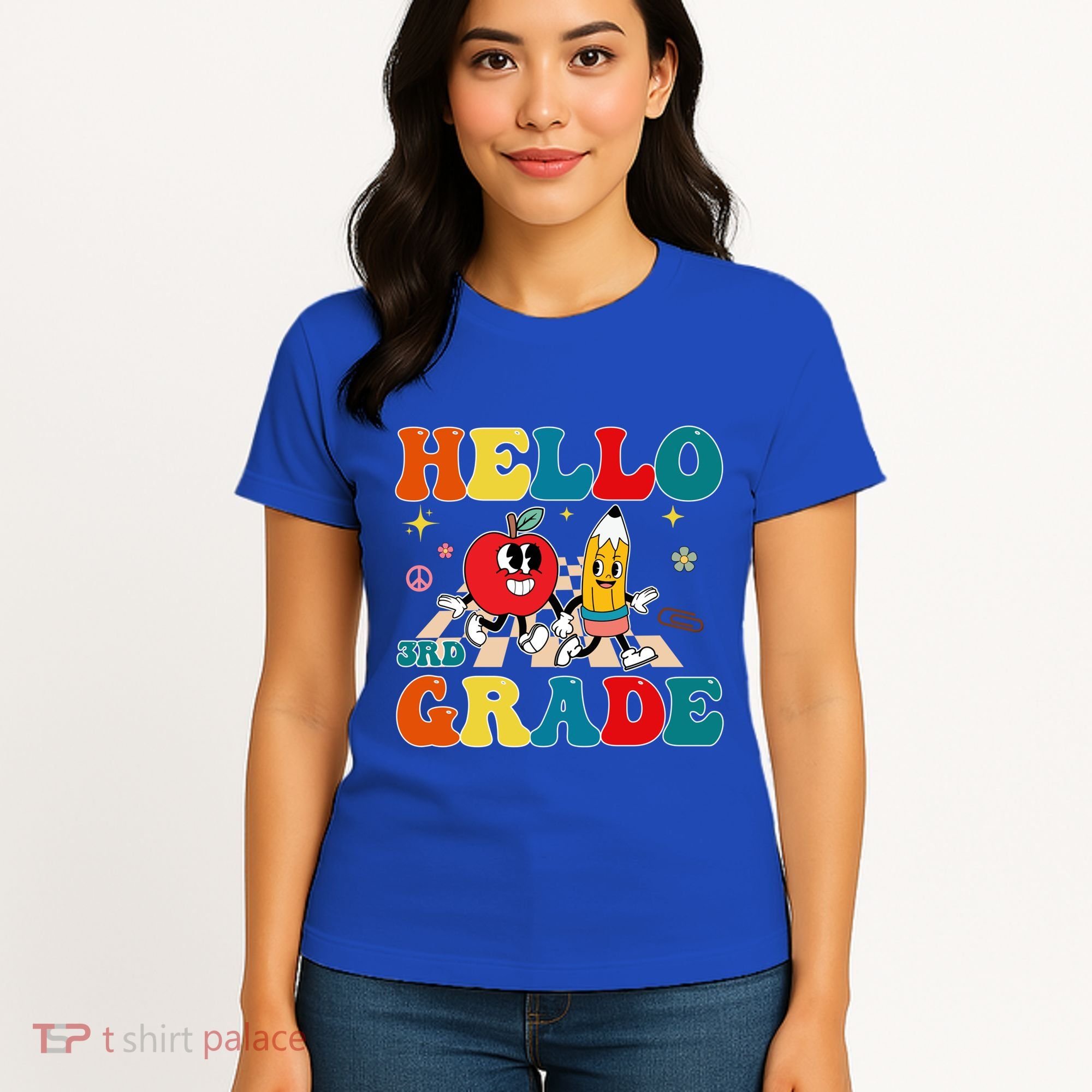 Hello Third Grade Team 3Rd Grade Back To School Teacher Gift Women's T-Shirt