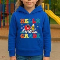 Hello Third Grade Team 3Rd Grade Back To School Teacher Gift Kids Hoodie thumb 3