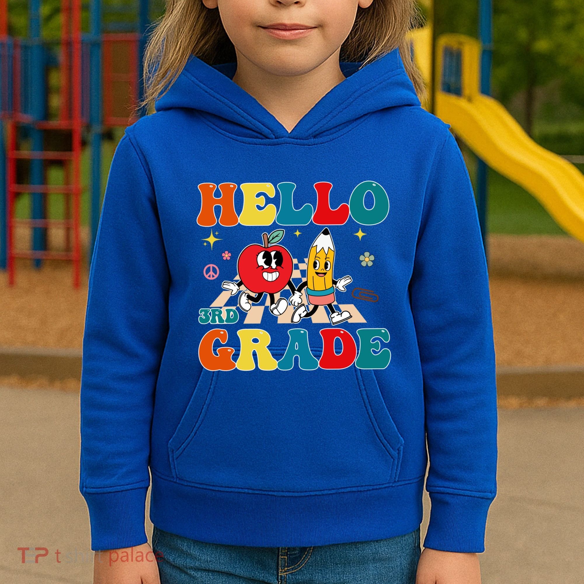 Hello Third Grade Team 3Rd Grade Back To School Teacher Gift Kids Hoodie