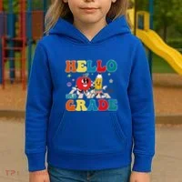 Hello Third Grade Team 3Rd Grade Back To School Teacher Gift Kids Hoodie thumb 3