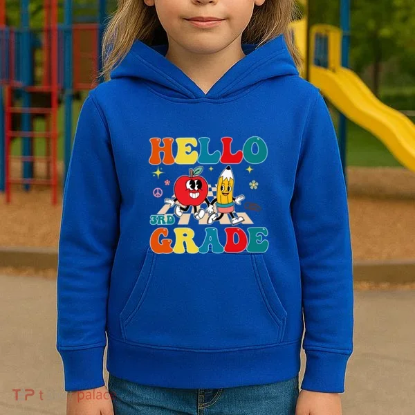 Hello Third Grade Team 3Rd Grade Back To School Teacher Gift Kids Hoodie