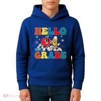 Hello Third Grade Team 3Rd Grade Back To School Teacher Gift Kids Hoodie thumb 4