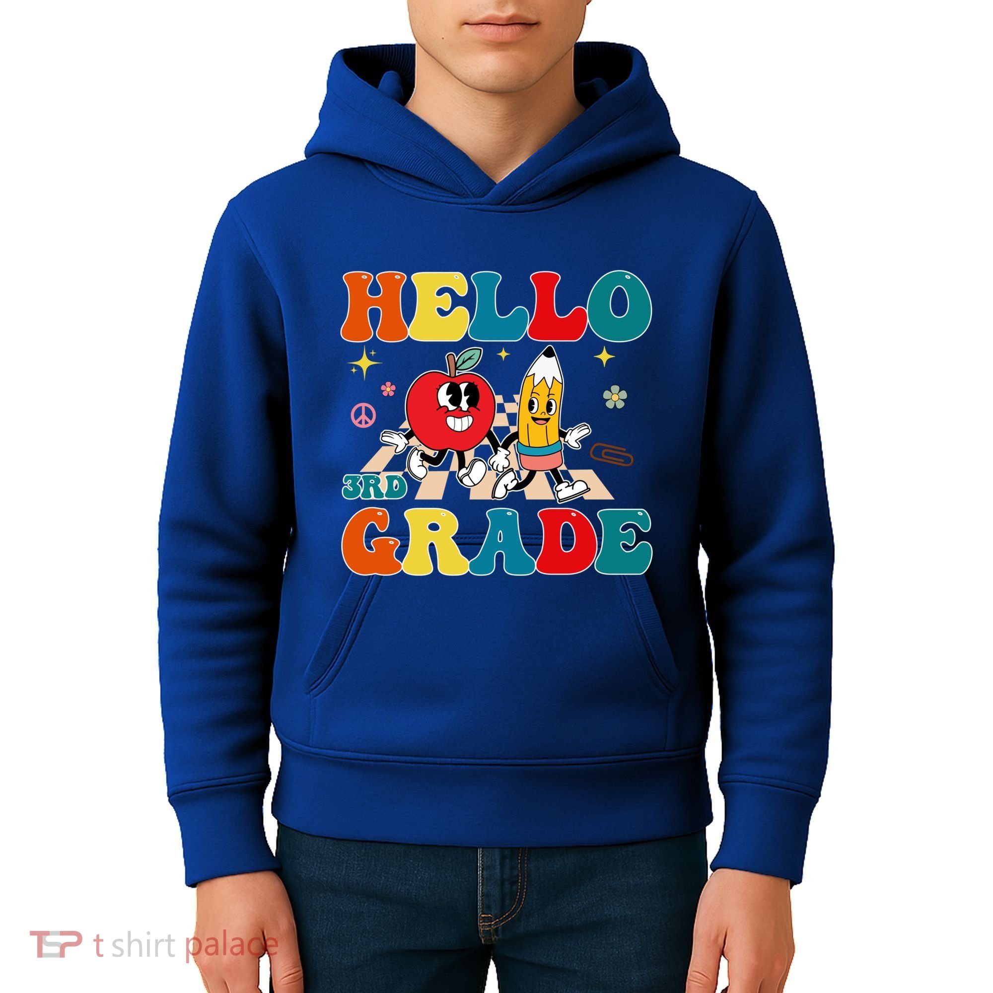 Hello Third Grade Team 3Rd Grade Back To School Teacher Gift Kids Hoodie